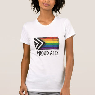 Dessin de T-Shirt Vectoriel Drapeau de Fierté Alli
