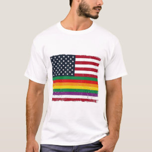 Dessin de t-shirt vectoriel en détresse du drapeau