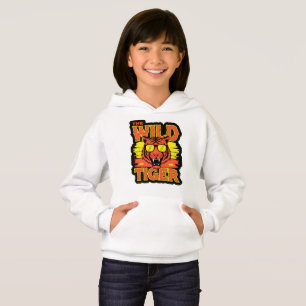 Dessin de tigre sauvage pour enfants sur un sweat 
