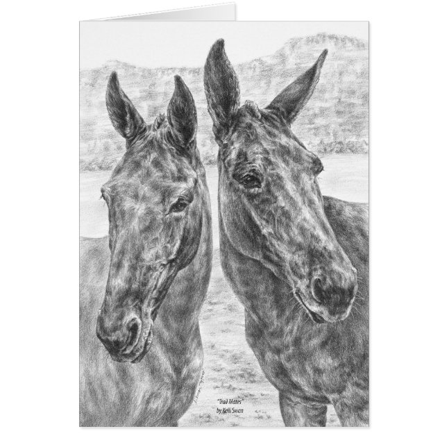 Dessin de Two Mules par Kelli Swan (Devant)