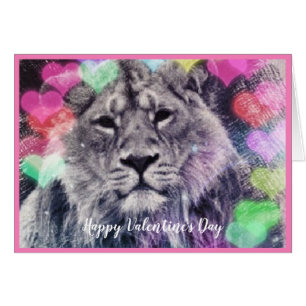 Dessin de Valentine Lion Heart Bokeh Art numérique