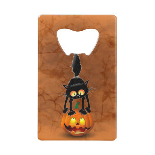 Dessin d'Halloween au chat effrayé sur Citrouille
