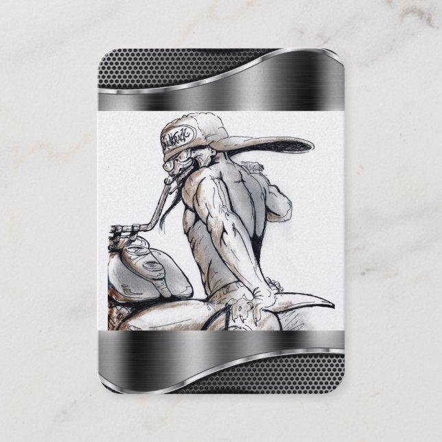 Dessin du Carte de visite moto (Devant)