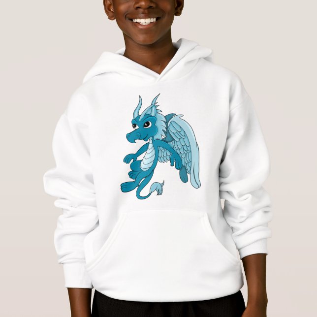 Dessin du Dragon Bleu (Devant)