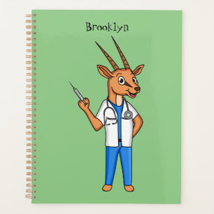 Dessin du médecin de l'antilope Cute Gemsbok