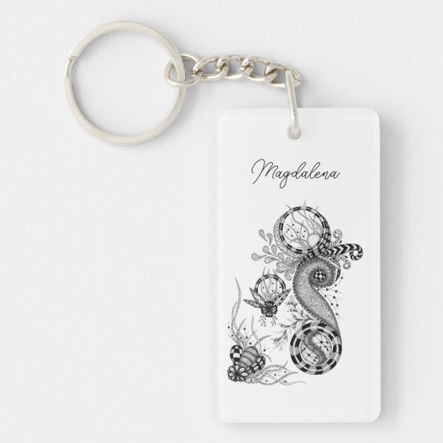 Dessin floral Tangle - (Devant)