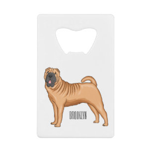 dessin humoristique chinois de chien Shar-Pei