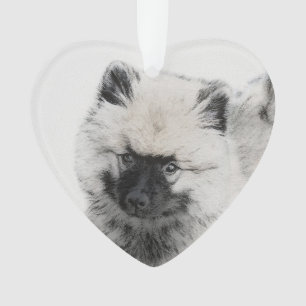 Dessin Keeshond Chiot - Joli dessin original Chien