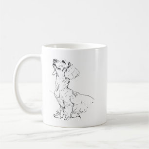 Dessin Mignon de Teckel, Tasse à Café pour Maman d