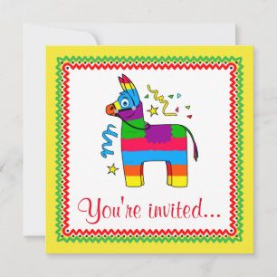 Dessin Pinata Invitation Anniversaire