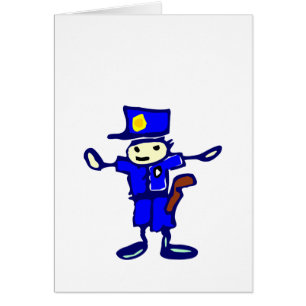 Dessin pour enfants Agent de police artistique