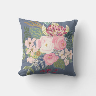 Dessin Salle_Périwinkle Coussin floral bleu_Faded