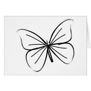 Dessin simple de ligne papillon