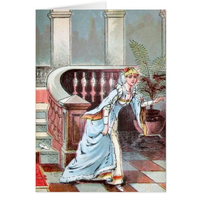 Dessin vintage : Cendrillon et la pantoufle en (Devant)