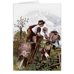 Dessin vintage :  Jeu des enfants