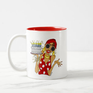 Dessinez Votre Bougie Cartoon Anniversaire Mug