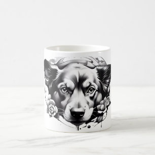 Dessins de la Mug de café de chien et de chat