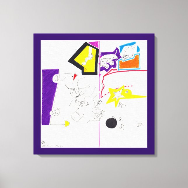 Dessins de nuit et de nuit 02 Impression de toile (Recto)