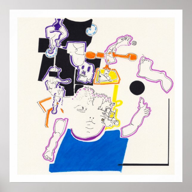 Dessins de nuit et de nuit 14 par PBaud Poster d'a (Devant)