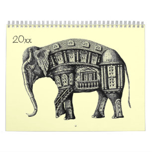 Dessins de stylo d'encre calendrier 2016