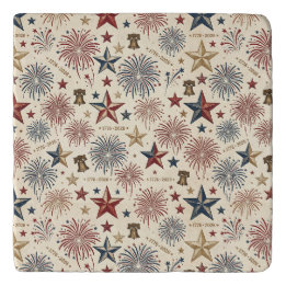 Dessous-de-plat 250e anniversaire d'Amérique patriotique 4 juillet