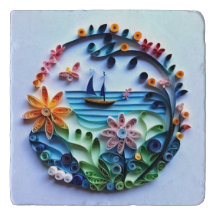 Trivet d'artisanat en papier