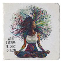 Une Femme Inspirée Dans Trivet