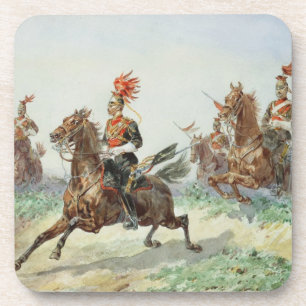 Dessous-de-verre 12ème Lancers royal (la semaine au-dessus de