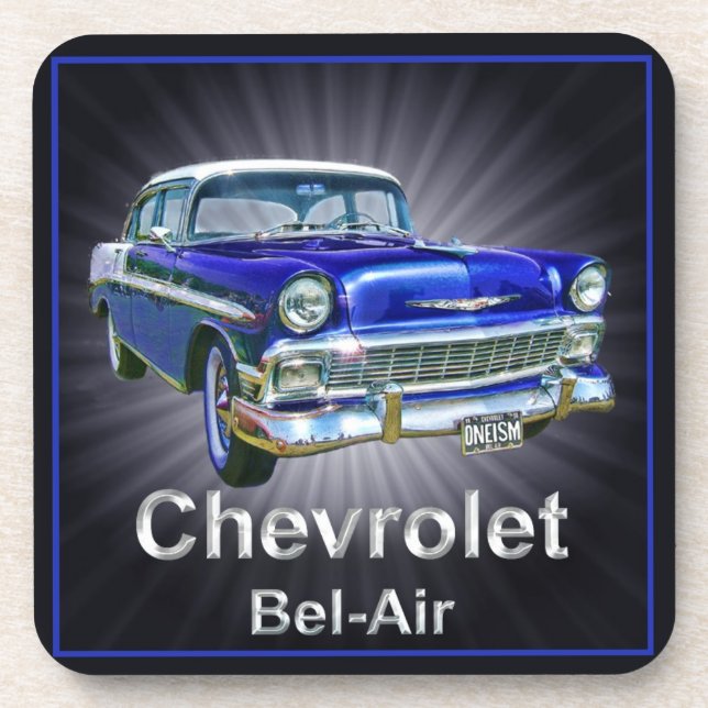 dessous de verre 1956 de Bel Air de Chevrolet (Devant)