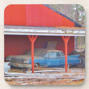 Dessous-de-verre 1960 BLUE SADAND DEVILLE Antique car