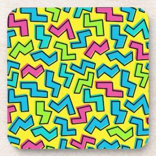 Dessous-de-verre 1980/90 Retro Neon Motif