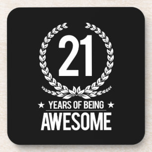 Dessous-de-verre 21ème Anniversaire (21 ans d'être impressionnant