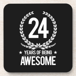 Dessous-de-verre 24ème Anniversaire (24 ans d'être impressionnants)