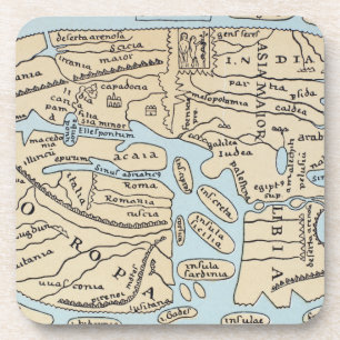 Dessous-de-verre 2ème siècle de CARTE du MONDE