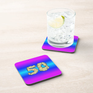 Dessous-de-verre 50th Anniversary Celebration Coasters
