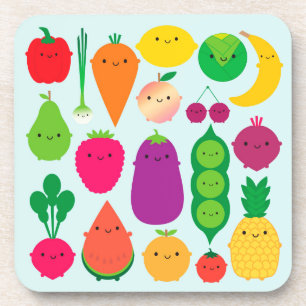 Dessous-de-verre 5 Fruits et légumes par jour