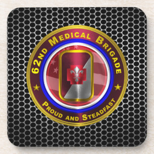 Dessous-de-verre 62e Brigade Médicale "Fière et ferme"