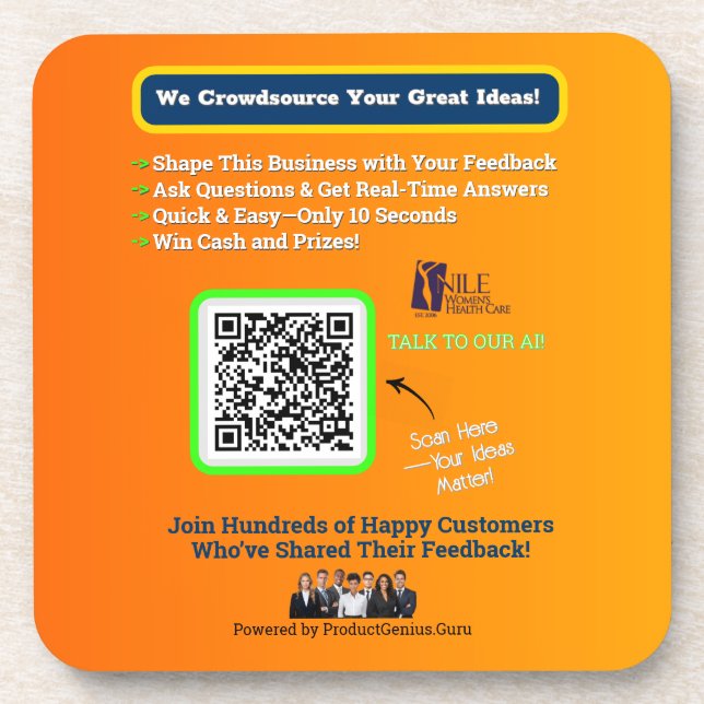 Dessous de verre à boire (Devant)