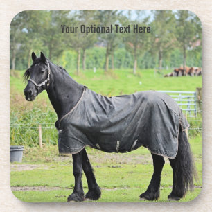 Dessous de verre à cheval personnalisés