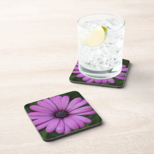 Dessous de verre à fleurs violettes