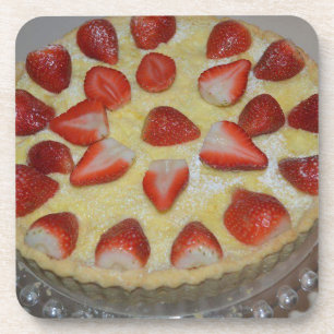 Dessous-de-verre A strawberry cake