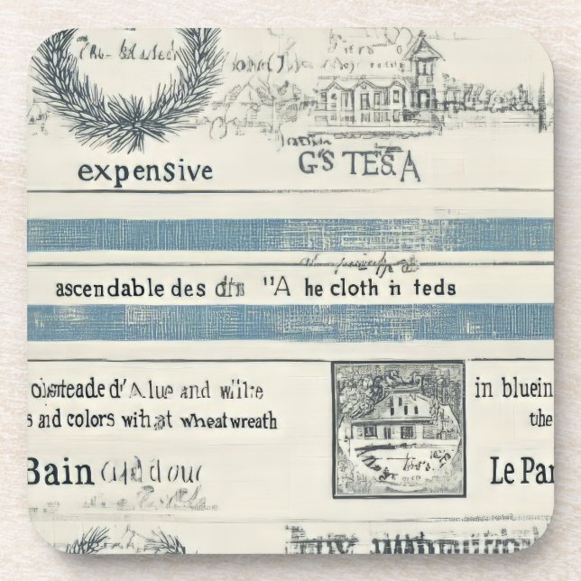 Dessous de verre à thème marin (Devant)