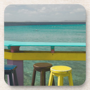 Dessous-de-verre ABC Islands, BONAIRE, Kralendijk :Vue sur l'océan