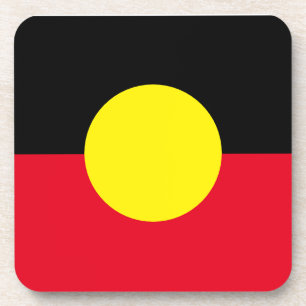 Dessous-de-verre Aboriginal flag coaster