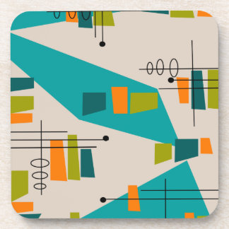 Dessous-de-verre Abstrait moderne du milieu du siècle #55