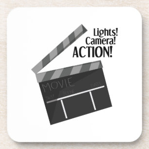 Dessous-de-verre Action d'appareil-photo de lumières
