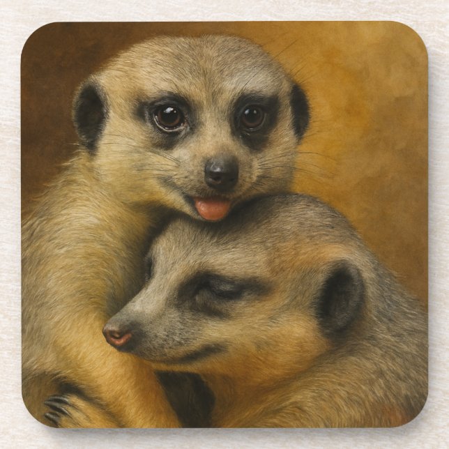 Dessous-de-verre Affection de Meerkat (Devant)