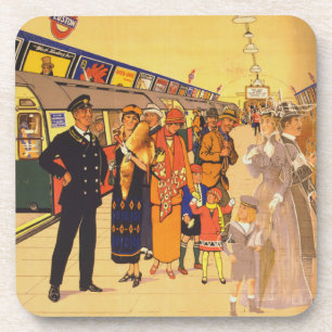Dessous-de-verre Affiche Publicitaire vintage Pour Londres Undergro