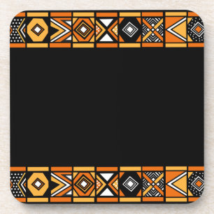 Dessous de verre africains de noir d'art