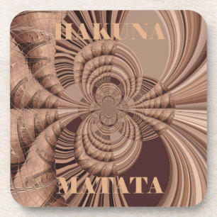 Dessous-de-verre African Hakuna Matata Fractal Art Print/Graphic